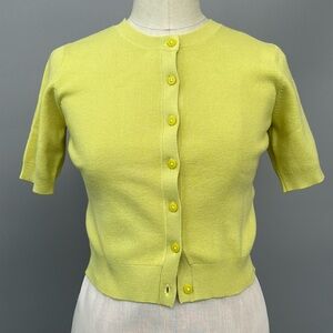 Zara. Small, size 0-2. Super cute short sleeve button up mini sweater.